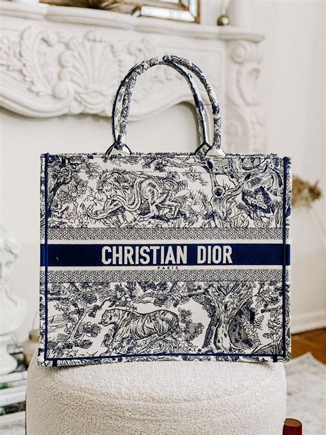 dior book tote toile de jouy bag